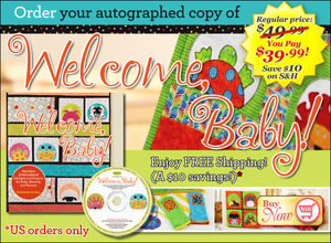 Designs in Machine Embroidery-Welcome, Baby! Autographed Copy by Katherine Artines