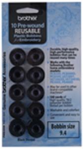 Brother 5 Pack SAEBT999 Embroidery Thread, Black, 60 Weight