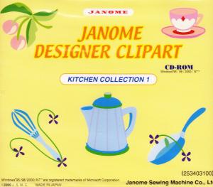 Janome Designer Clipart  Kitchen Collection 1  70 BMP, and WMF Plus 12 Designs In SEW