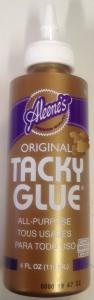 Aleenes 7040B All-Purpose Original Tacky Glue 4fl. oz. 118ml Squeeze Bottle for crafts, hobbies, and household repairs