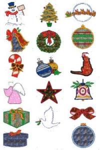 Down Home Dreams 170 Christmas Applique Embroidery Designs Floppy Disk