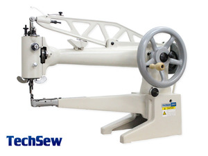 Techsew, 2900L, 18" Cylinder bed, Long Arm, shoe repair, Leather Patch, sewing Machine, power stand, Servo Motor, Large Bobbin, 360 Degree Rotation, 1/4" Sewing Capacity, 13/32"FootLift, 3.5 SPI, 500 SPM, Hand Crank
