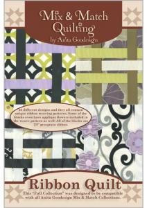 Anita Goodesign 187AGHD Ribbon Quilt Multi-format Embroidery Design Pack on CD