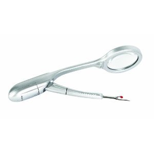 Mighty Bright, 88512, Lighted, Seam Ripper, 4X Magnifer, Mighty Bright 88512 Bright White Lighted LED Magnifier Seam Ripper