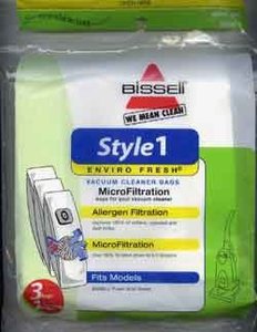 Bissell B-3086 Paper Bag, Bissell Style 1 3550 +Upright Micro 3Pk