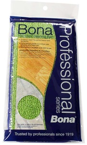 34995: Bona Bk-3436 Pro Series Microfiber Cleaning Mop Pad 18" Wide Green