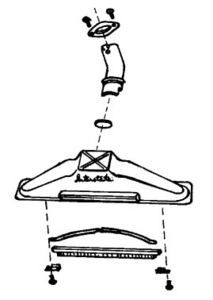 35074: Compact Co-1001 Rug Tool Assy, Tri Star