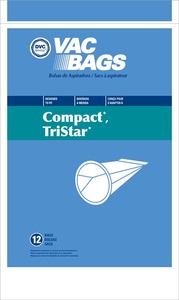 Compact Replacement Cor-1412 Paper Bag, Compact Tank  Dvc 12Pk