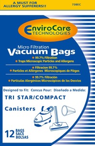 Compact Replacement Cor-1450 Microfilter Paper Bag 12Pk, Compact Tank