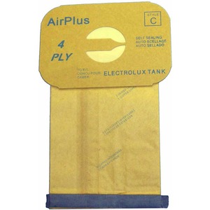 Electrolux Replacement Exr-14055, Paper Bags, Lux Tank 4Ply Env 12Pk