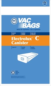 Electrolux Replacement Exr-14105 Paper Bag, Lux Tank 4Ply Dvc 26Pk