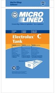 Electrolux Replacement Exr-1475 Paper Bag, Lux Tank      Microlined Dvc 12Pk