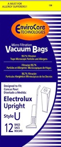 Electrolux Replacement Exr-14805 Paper Bag, Lux Discovery Uprt Micro Env 12Pk
