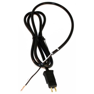 Eureka E-35970-10 Cord, 47" Pn Male Pigtail W/Stripped End Black