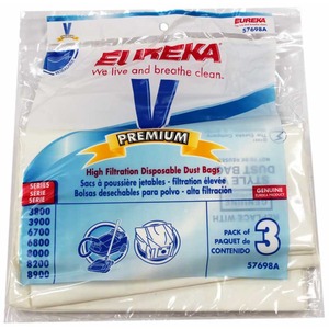 Eureka E-52358 Paper Bag, Eur Style V   Canister Express  3Pk