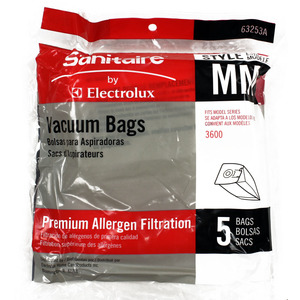 35433: Sanitaire 63253 Paper Bags, Style MM Premium Allergen 5Pk