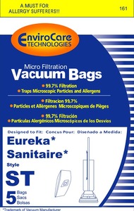 Eureka Replacement Er-1447 Paper Bag, Eur Style St  Comm Top Fill Env 5Pk