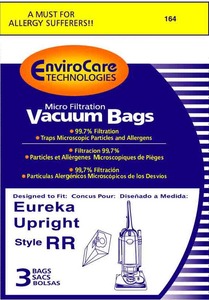 Eureka Replacement Er-1448 Paper Bag, Eur Style Rr  Microfilter Env 3Pk