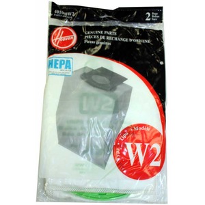 Hoover H-401080W2 Paper Bag, Type W2 Hepa  Windtunnel2 2 Pk