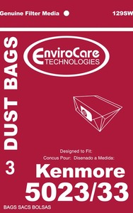 Kenmore Replacement Ker-1405 Paper Bag, Style E 5023/ 5033 Env 3Pk