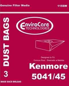 Kenmore Replacement Ker-1408 Paper Bag, Style H 5041/ 5045  Env 3Pk