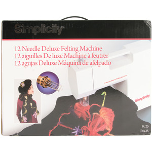DLX, FELTING, MACHINE, Boye, Simplicity, Deluxe, Felting, Machine, 881482001, Foot, Pedal, 1, to, 12, Barbed, Needles, Punch, Embellish, Garments, Fabrics, by, Meshi, For, Felting, Silk, Ribbon, Crafts, Fleece, Fiber, Collage, Needle, Guard, materials, Wool, Roving, Denim, Silks, Re pourpose, Sweaters, suits