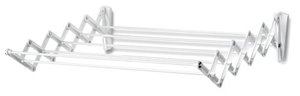 Polder 36101C Accordion Clothes Dryer Hanger, Retractable, Wall Mount