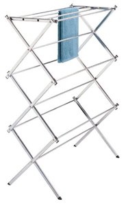 Polder Standing Accordion Drying Rack, Chrome