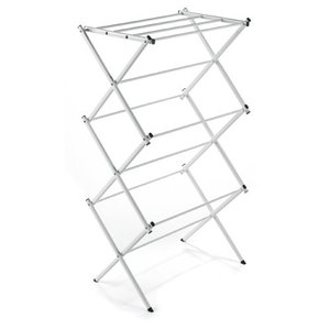 Polder Compact Accordion Clothes Drying Rack, White