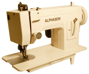 Alphasew, PW200, pw200-ss, Portable, Straight Stitch, Walking Foot, Flat Bed, 14.5 x 7", Sewing Machine, PW-200, 150W, 1.5A, 1/4" Welt Foot, FREE Case, & 100 Needles, 1/4" Welt Piping Cording Foot
