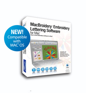 Brother SARES Apple Macintosh MacBroidery Lettering Monogram Software *6 Extras $20 Values! Reduced $50 More. Will not be updated for High Sierra.