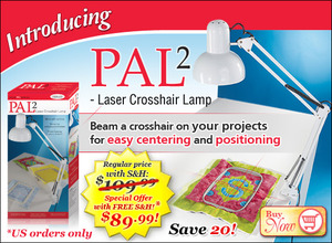 38892: PAL2 Laser Crosshair Beam Lamp, Embroidery Placement Centering Alignment
