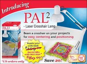Design, Machine, Embroidery, PAL2, Laser, Cross, hair, Beam, Lamp, Light, Easy, Center, Alignment, Positioning, Placement, Fabric, Square, Hoop
