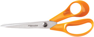 Fiskars 5437 8" Seamstress Dressmaker Scissors, Shears, Straight Trimmers, Ergonomic Handles