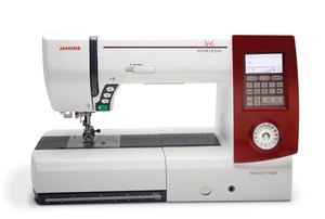 Janome Horizon, 7700, QCP, DEMO, Horizon, 11" Arm, Acu-Feed, Walking Foot, 600 Stitches, Sewing, Quilting ,Alpha Numeric,lettering, Machine, Auto, SS&ZZ, Needle Plate Hole, 1000 SPM