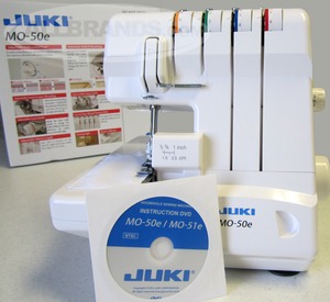 40470: Juki MO50E Demo Serger 3-4 Thread Overlock, Lay In Tensions, Roll Hems (Same as MO51E)