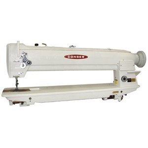 Consew 254RBL-25" Longarm Machine/Stand, Single Needle Feed, Heavy Duty Triple Feed: Drop Feed, Needle Feed, and Alternating (Walking) Feet