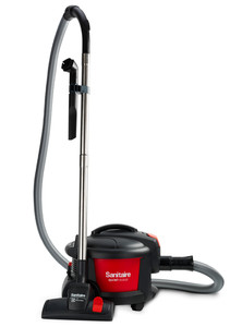 Sanitaire SC3700 Commercial Bagged Canister Vacuum Cleaner 11"Path, 9A 1000W, 1GalBag 8'Hose 32'Cord 119CFM 68bB 14Lb Crevice Brush Carpet Floor Tools