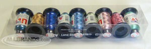 Ozeki JAPAN UltRapos 9 Snap Spool Colors Radiant Metallic Embroidery Thread Kit 1, Brother Metallic Thread Kit, Polyester Core, 880 Yards 800m Per Cone