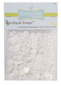 Babyville Boutique BV35031 Cloth Diaper Snaps 60 White for 35039 Pliers