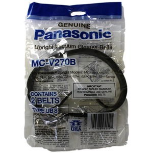 Panasonic P-MC270BV Flat Belts 2PK for UB8 7300 SERIES UPRIGHT Vacuum Cleaners