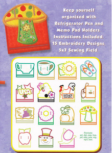 Dakota Collectibles 970501 Applique Refrigerator Pen & Memo Pad Holders