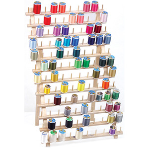 120 Spool Thread Rack - Cones, Organizer, Wood, Stand —