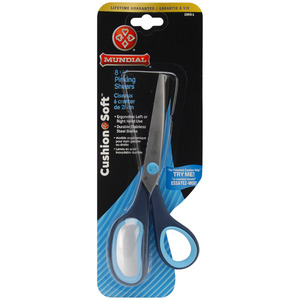 40545: Mundial M1865-1 Cushion Soft 8-1/2" Pinking Shears Scissors, Blue Handles