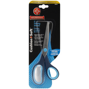 8-1/2"    -PINKING SHEARS, Mundial M1865-1 Cushion Soft 8-1/2" Pinking Shears Scissors, Blue Handles