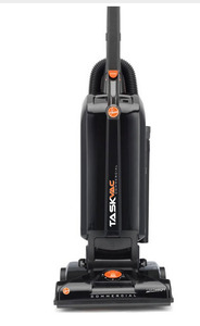 Hoover, CH53005, Task, Vac, Hard, Bag, Commercial, Upright, Vacuum, Cleaner, 12"W, 12A, 5, Heights, 35', 3, Wire, Cord, 8', Stretch, Hose, 11", Crevice, Tool, Uph, Brush, 15Lb