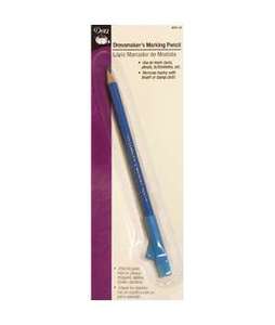 40646: Dritz D675-15 Dressmakers Blue Chalk Marking Pencils for Dark Fabrics Box of 3