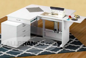Everything you Need in one Sewing Cabinet: Extra Large Surface, Storage Caddy and Fold Down Design, and the Largest Machine Platform