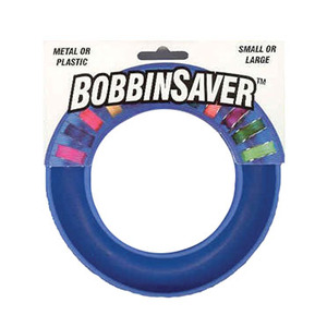 Blue Feather BFBS Bobbin Saver Ring Blue, Holds 20 Metal or Plastic Bobbins