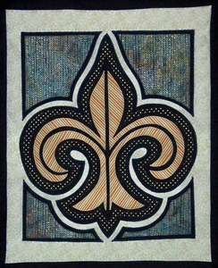 Another By Anita ABA10009 Fleur-De-Lis Applique Pattern 17" x 20"